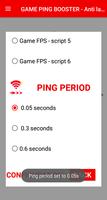 Pengurang lag ping game - Game ping reducer captura de pantalla 3