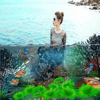 3D Water photo effect maker Affiche