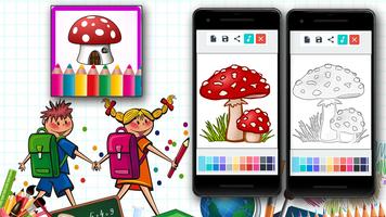 Mushroom Coloring Games-poster