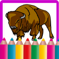 Coloring Animal Games Bison