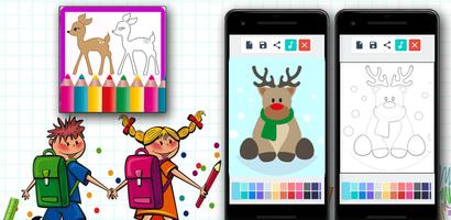 Deer Coloring Games syot layar 1