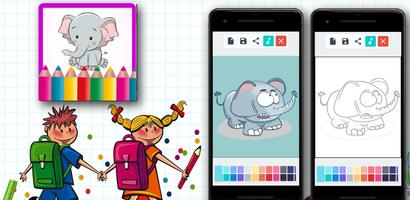Elephant Coloring Games screenshot 1