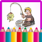 ikon Fishing Coloring Games