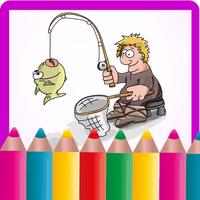 Fishing Coloring Games screenshot 2