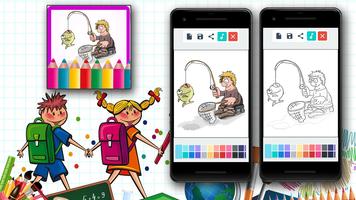 Fishing Coloring Games screenshot 3