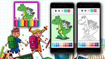 Giganotosaurus Coloring Games poster