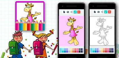 برنامه‌نما Giraffe Coloring Games عکس از صفحه