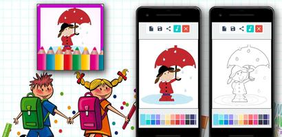 Rain Coloring Games syot layar 1
