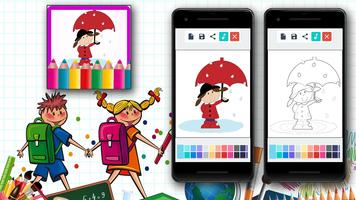 Rain Coloring Games syot layar 3