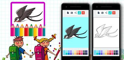 1 Schermata Swallow Coloring Games