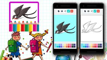 3 Schermata Swallow Coloring Games