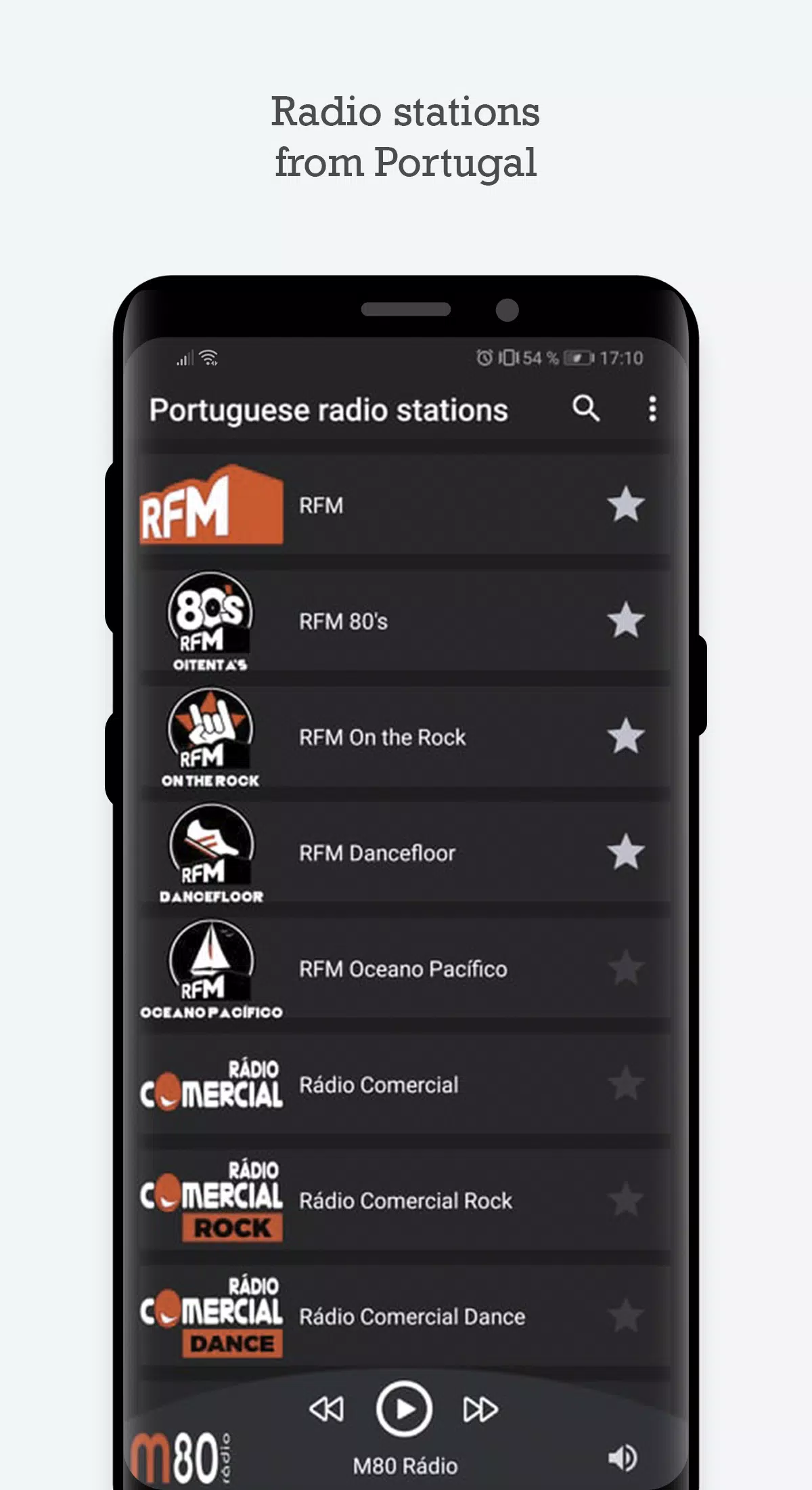 Descarga de APK de Portuguese radio stations para Android