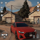 stadsauto racen 3D-sim-icoon