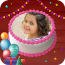 Anniversaire gâteau Éditeur avec Nom et Photo APK