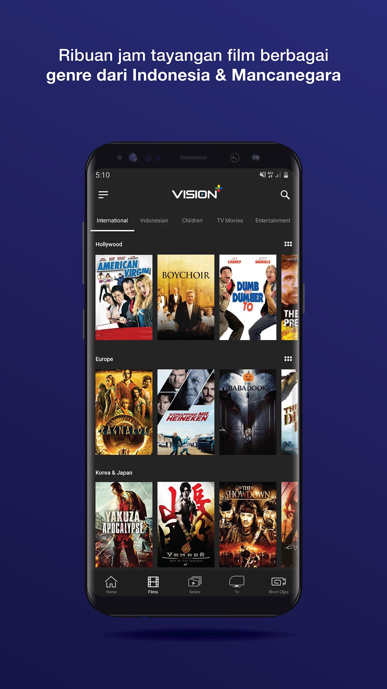 Vision+ : Nonton TV & Film Streaming APK 4.4.5 Download for Android