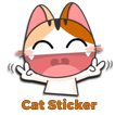 Cute & Funny Cat Sticker