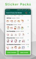 1 Schermata Cute & Funny Cat Sticker