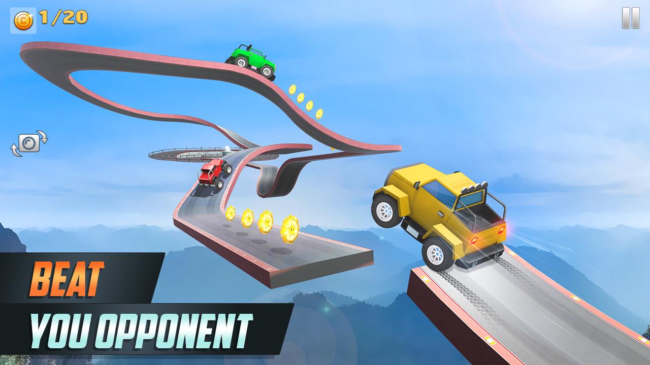 3d ramp car stunt