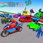 Crazy Superhero Car Stunt Race ไอคอน