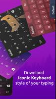 Iconic Keyboard - Cool Fonts captura de pantalla 1