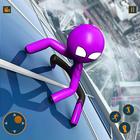 Flying Spider Stickman Hero 3D icône