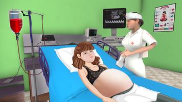 Embarazada Mamá Simulador Jueg Poster