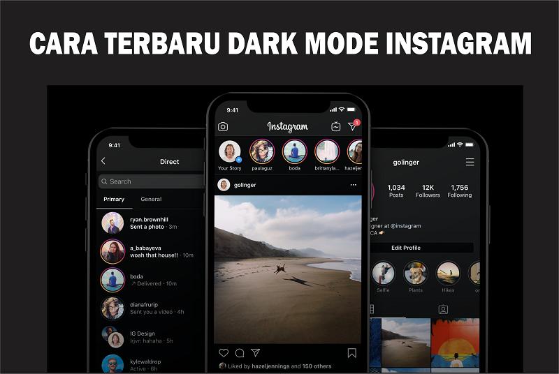 20+ Koleski Terbaru Cara Mengaktifkan Dark Mode Instagram