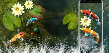 Koi Fish Live Wallpaper 3D: Aquarium Background Hd