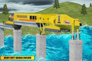 Bridge Construction River Road: 2019 Builder Games Affiche