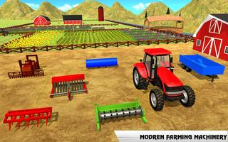 Real Tractor Farmer games 2019 : New Farming Games پوسٹر