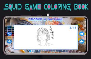 Squid Game Fans Coloring Book Cartaz
