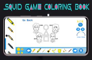 Squid Game Fans Coloring Book imagem de tela 1
