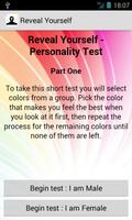 Reveal Uself Personality Test plakat