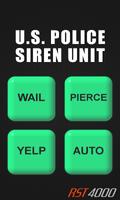 U.S. Police Siren Affiche