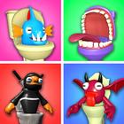 Merge Toilet 3d Beetle Monster icon