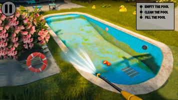 Pool Cleaning Simulator Games imagem de tela 3