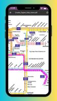 Zagreb tram Map 2024 poster