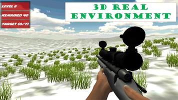 sniper chasse au lapin 3d Affiche