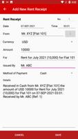 Rent Receipt ảnh chụp màn hình 1
