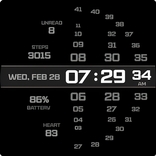 TimeOS: Digital HUD Watch Face