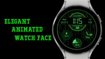 Digital+ Matrix Watch Face स्क्रीनशॉट 3
