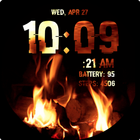 Fireplace Animated Watch Face icône