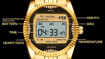 Gold Classic Watch Face screenshot 1