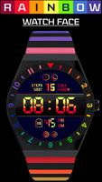 Rainbow Watch Face imagem de tela 1