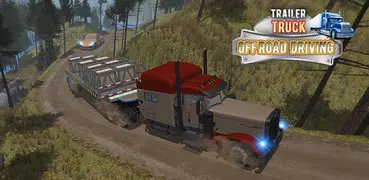 Trailer Truck Off Road Driving
