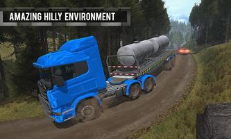 Trailer Truck Off Road Driving syot layar 1