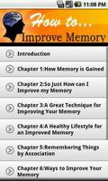 How To Improve Memory Affiche