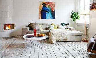 Living Room Flooring Ideas Affiche