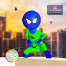 Flying superhero stickman rope APK