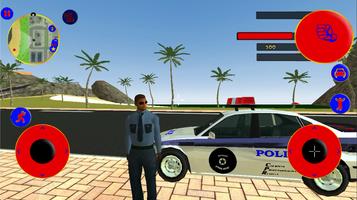Vegas police crime city simula الملصق